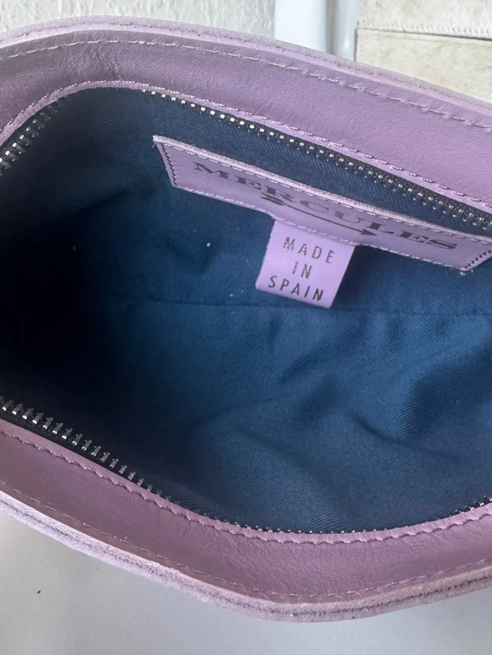 Mercules Studded Crossbody Shoulder Bag with Removable Strap in Lavendar
